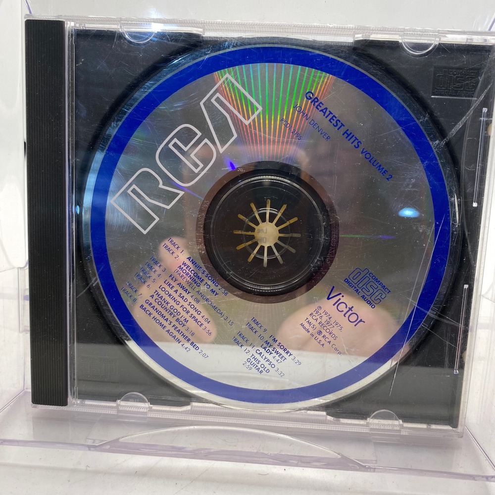 John Denver Greatest‎ Hits Volume 2 CD RCA Victor PCD1-2195 Folk Country Rock